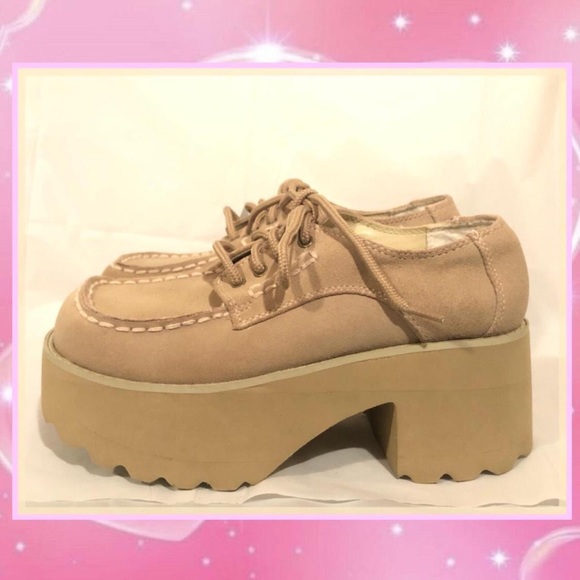 Vintage 90s Chunky Platform Loafers - Picture 4 of 4